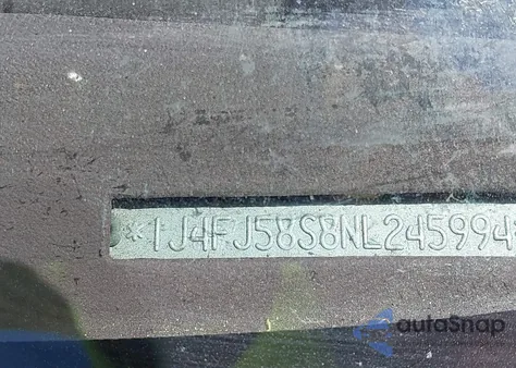 1992 Jeep Cherokee Laredo из США, поврежденный, VIN 1J4FJ58S8NL245994